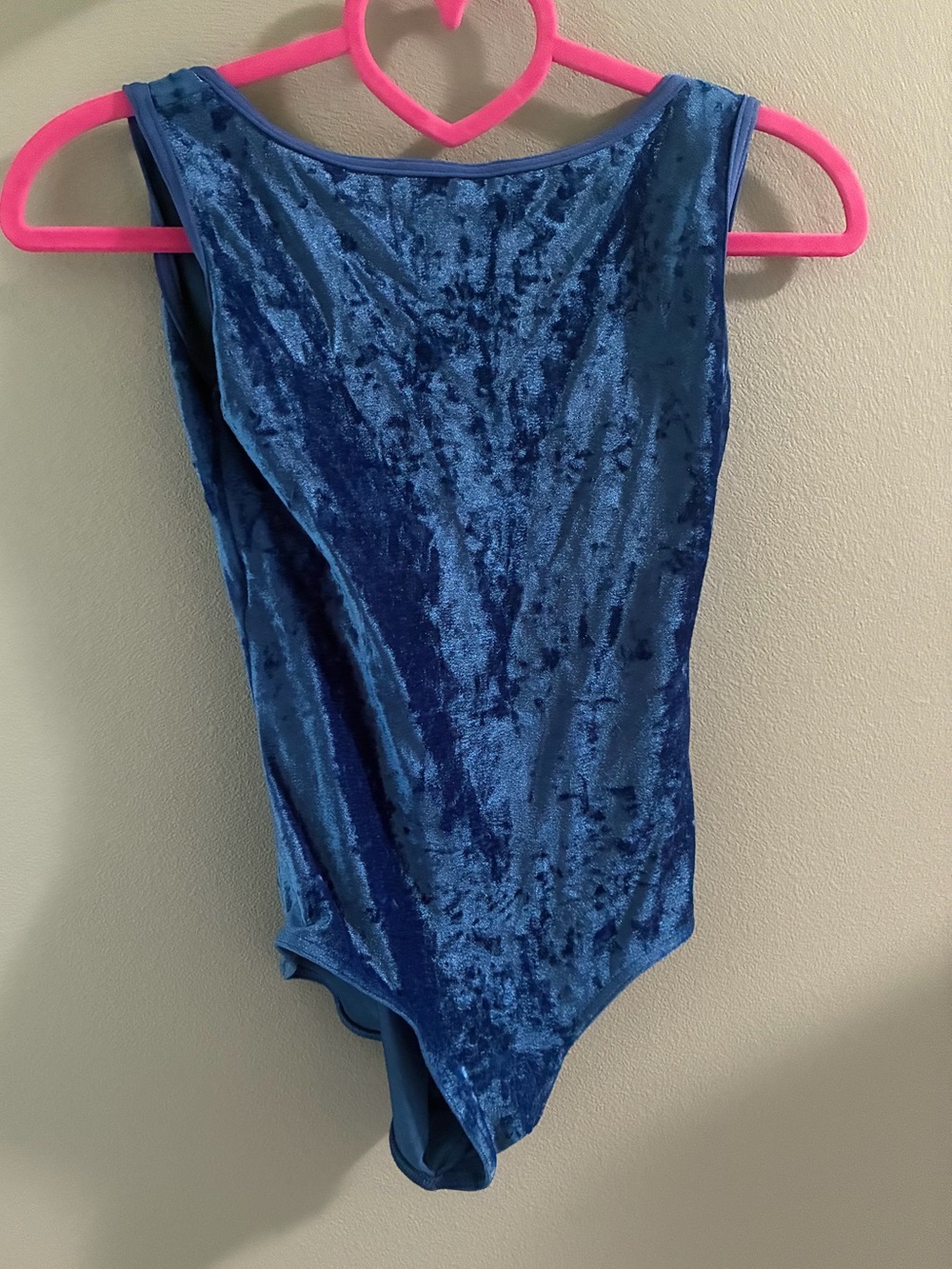 Yumiko “Sofiane” discontinued blue crushed velvet size M